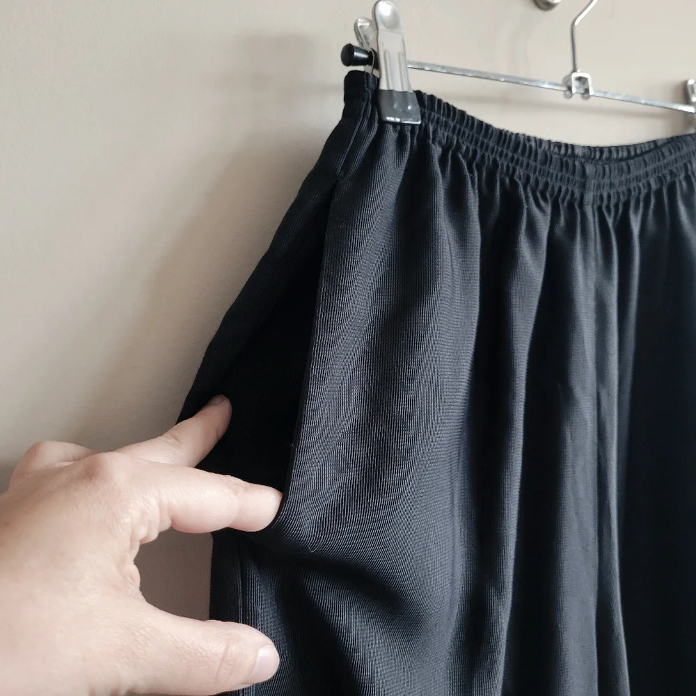 Forte _ Forte High Waist Wide Leg Pull On Pants In Black - Picture 6 of 11
